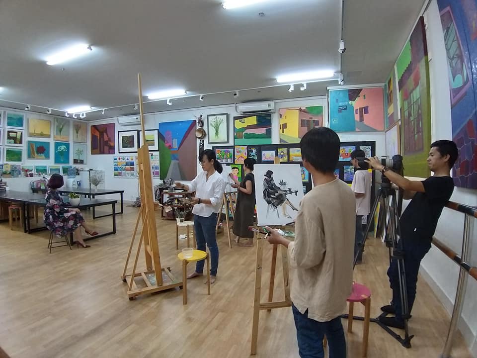 Workshop ngẫu hứng tranh chân dung